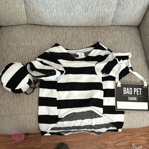 Prisoner dog costume new with tag